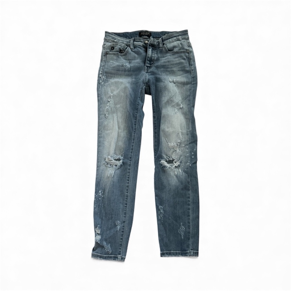 Judy Blue Distressed Blue Skinny Jeans